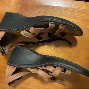 UGG ankle strap sandals. All leather. Size 8.5